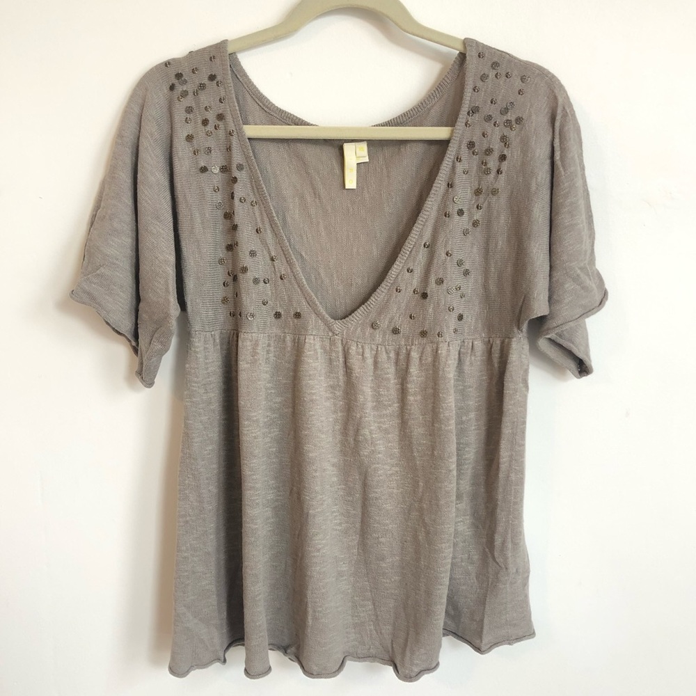 Iro V-Neck Bobo Linen Shirt